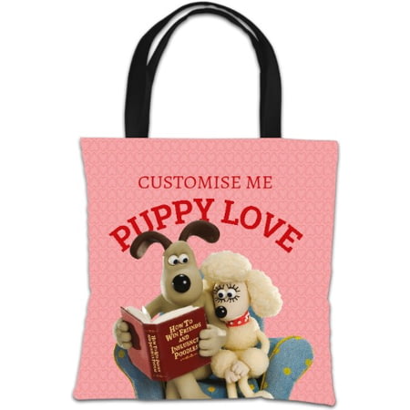 Personalised Wallace And Gromit Puppy Love Tote Bag