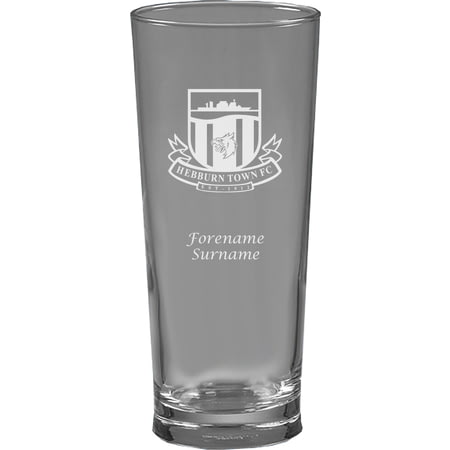 Personalised Hebburn Town FC Personalised Crest Beer Pint Glass