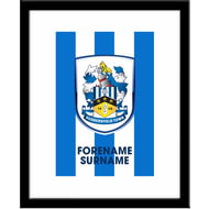 Personalised Huddersfield Town AFC Bold Crest Framed Print