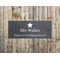 Personalised Star Motif Natural Slate Sign Garden Plaque With Wall Fixings - 25x10cm