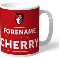 Personalised AFC Bournemouth True Cherry Mug