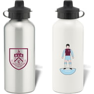 Personalised Burnley FC Player Figure Aluminium Sports Water Bottle