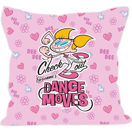 Personalised Dexter's Lab Dance Moves Cushion - 45x45cm